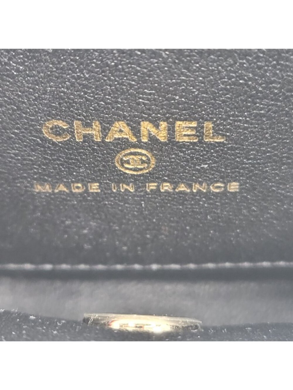 Chanel 25S Classic Flap Bag Black Lambskin With Gold-Tone Chain & Logo France - Picture 10 of 11